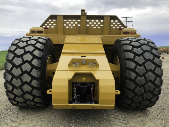 Bridgeview - Pulldozer 1220A scraper pan tires