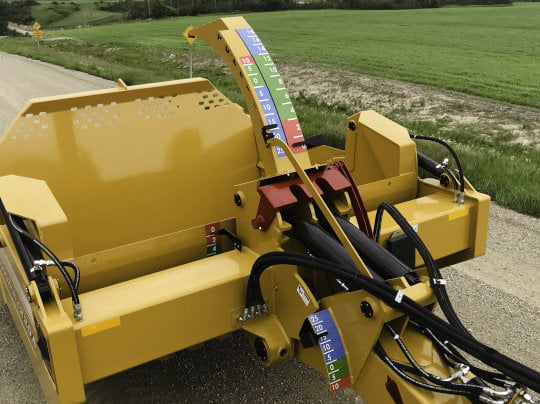 Bridgeview - Pulldozer 1220A scraper pan gauges